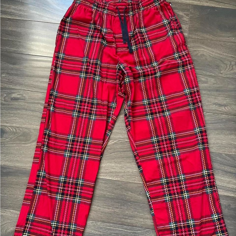 Tommy Hilfiger Red and Black Joggers